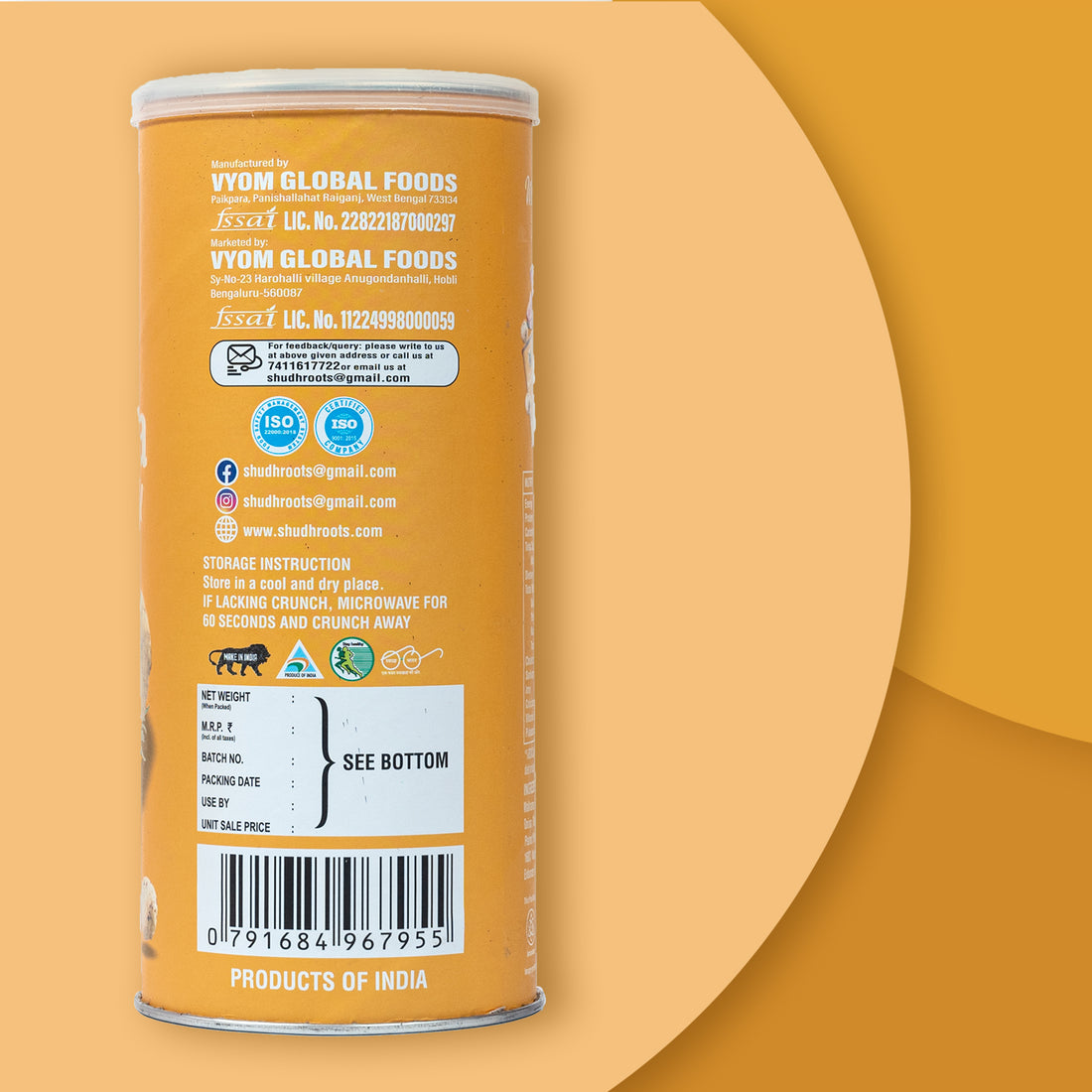 Cheese & Herbs Makhana (80gm)