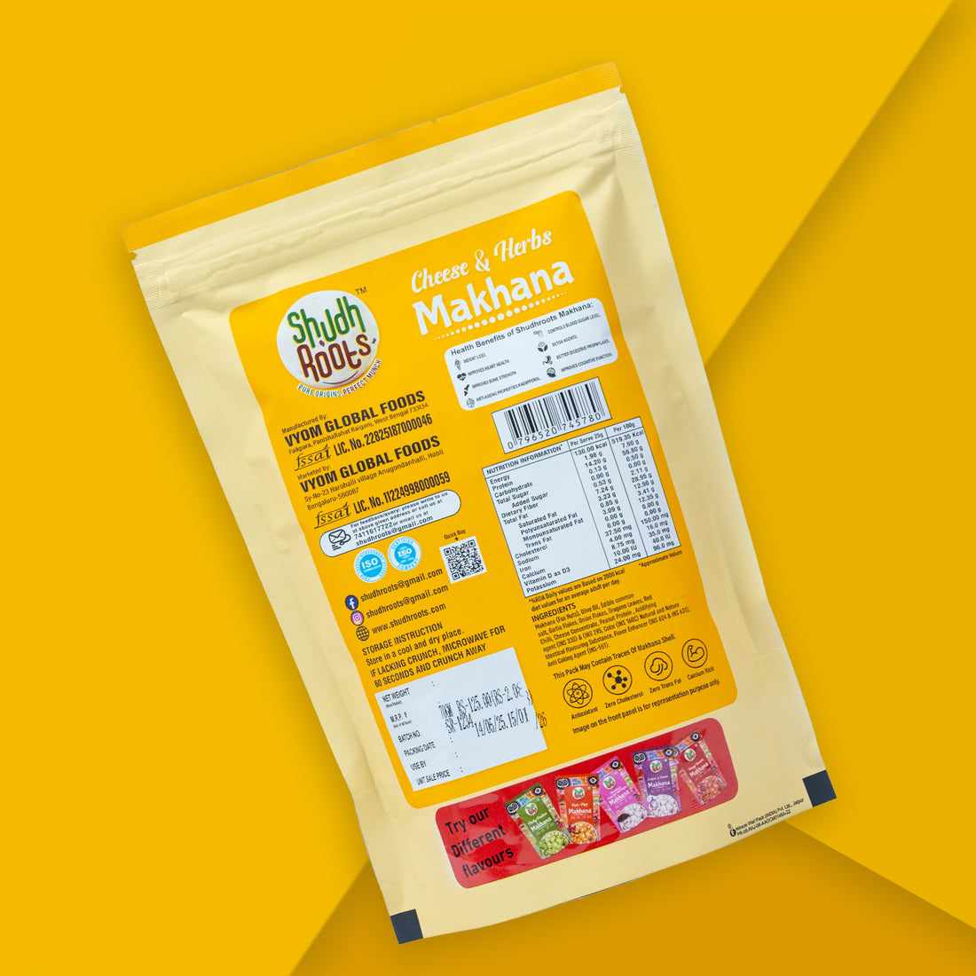 Cheese & Herbs Makhana (60gm)