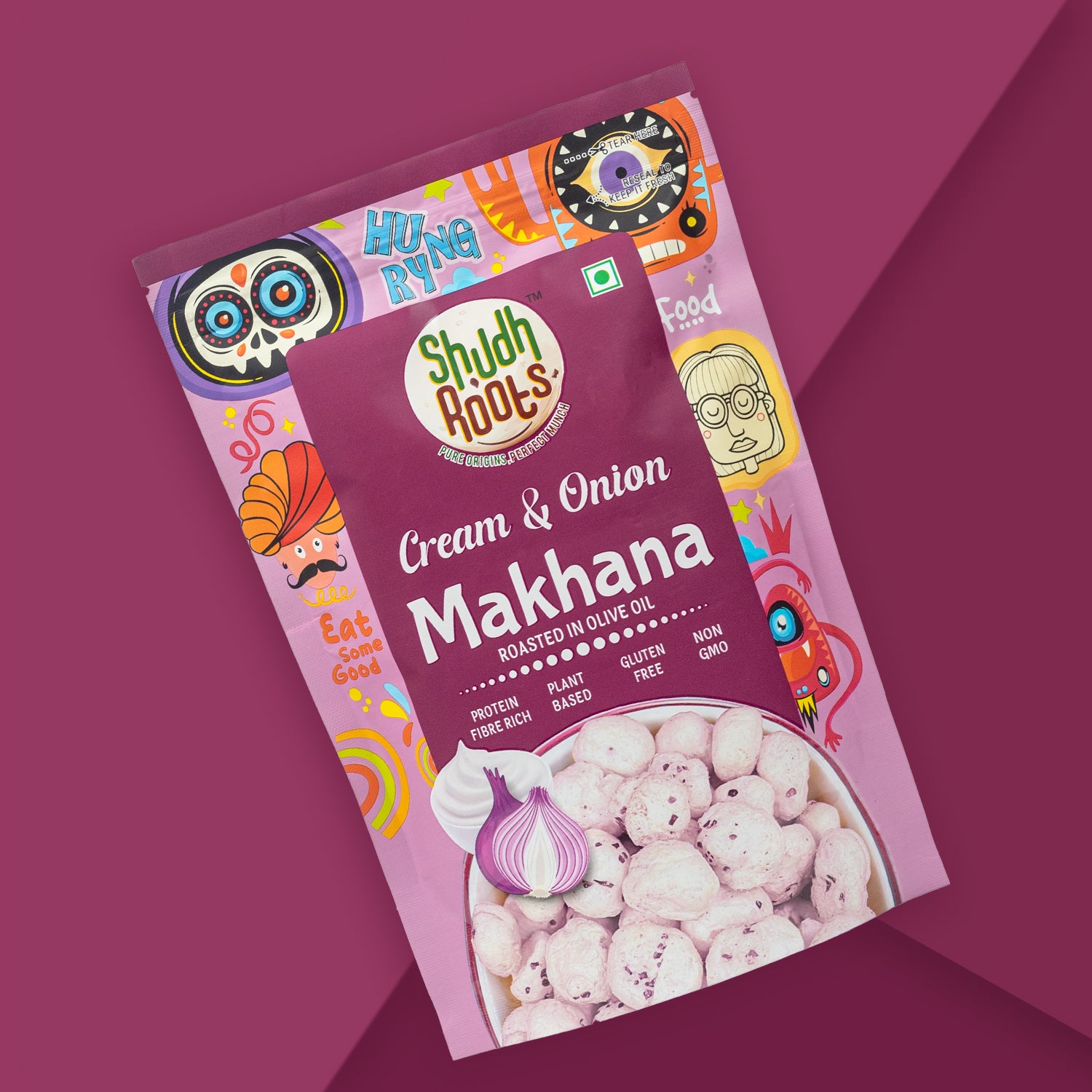 Cream & Onion Makhana (60gm)