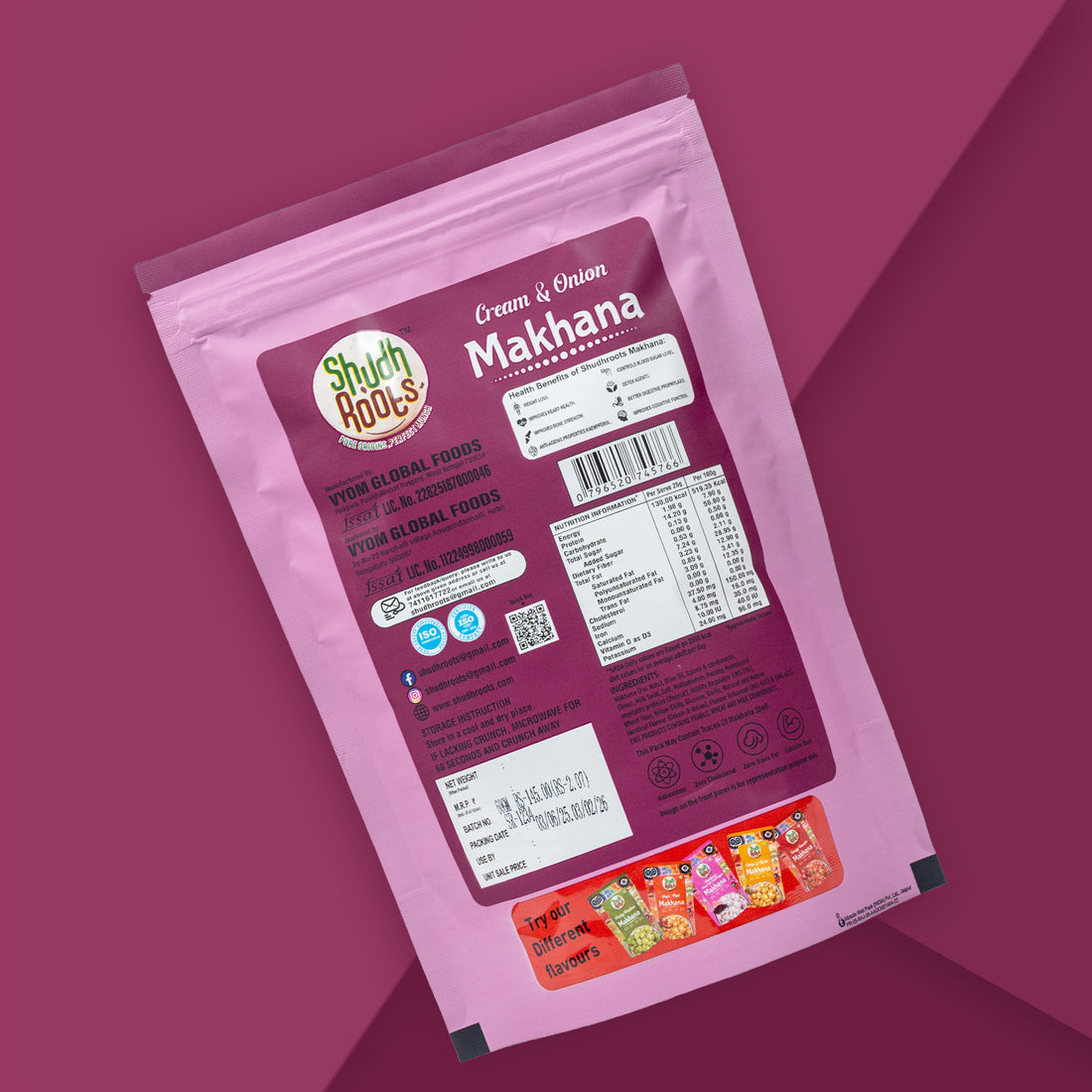 Cream & Onion Makhana (60gm)