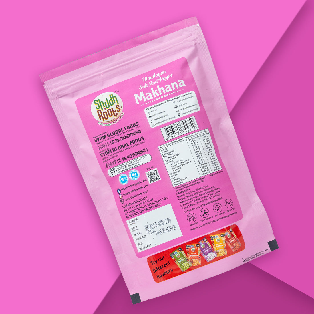 Himalayan Salt & Pepper Makhana (60gm)