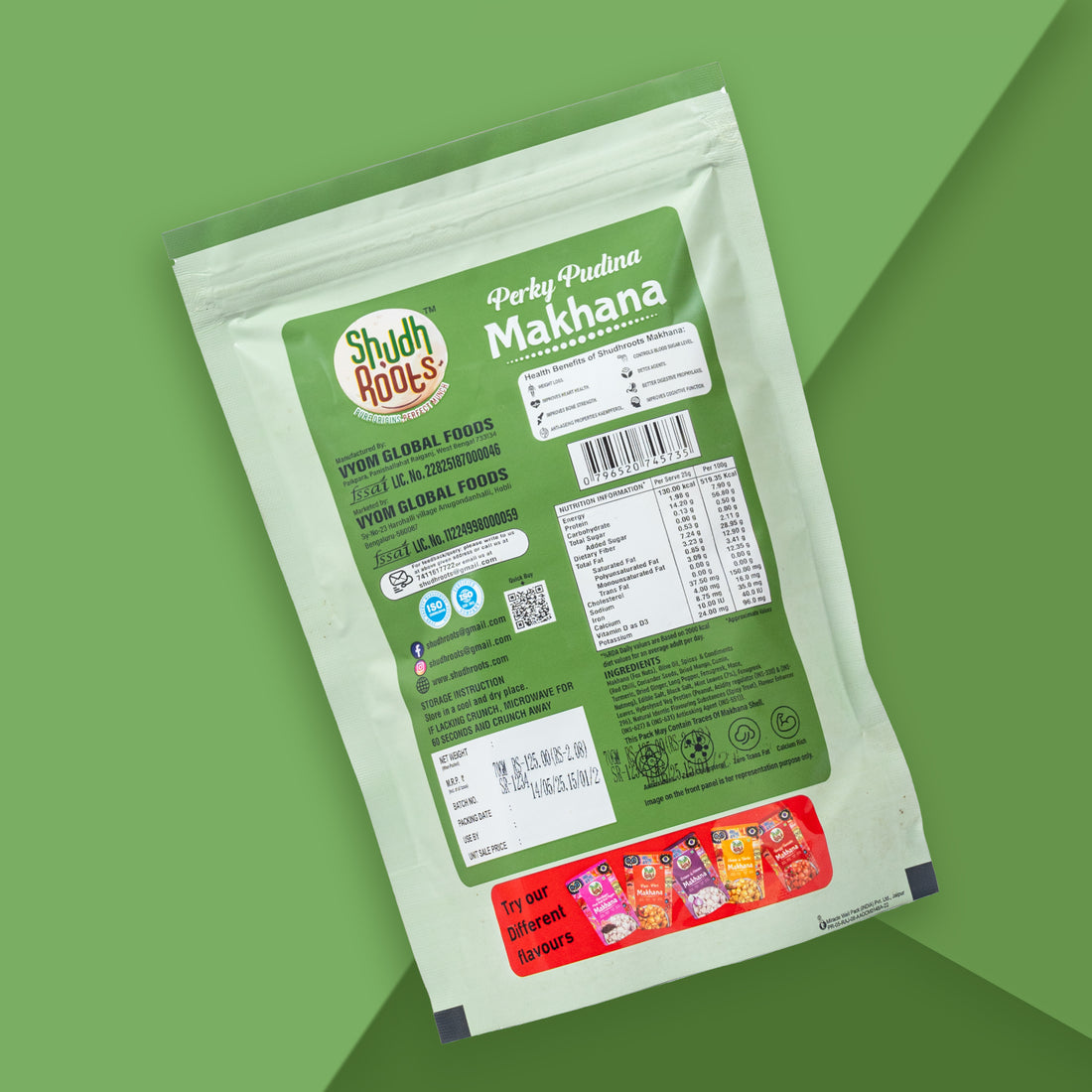 Perky Pudina Makhana (60gm)